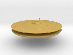 1000 TOS saucer part1 in Tan Fine Detail Plastic