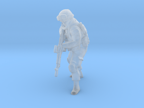6 HO Modern Soldier (no base) in Clear Ultra Fine Detail Plastic