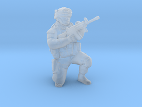 Soldier 12 no base (1:64 Scale) in Clear Ultra Fine Detail Plastic