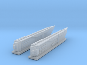 1400 Romulan warp engine pair in Tan Fine Detail Plastic
