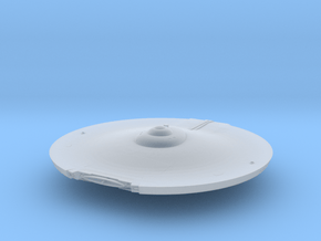 2500 TOS scout saucer v1 in Clear Ultra Fine Detail Plastic