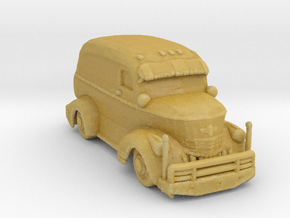 Jeepers Creeper Van v2 285 scale in Tan Fine Detail Plastic