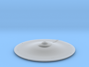 1000 TOS Saucer top v1 in Clear Ultra Fine Detail Plastic