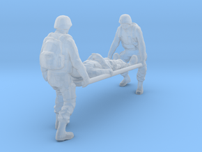 Soldier 18 Ho Scale (Medics) in Clear Ultra Fine Detail Plastic