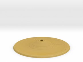 1000 TOS saucer v3 bottom1 in Tan Fine Detail Plastic