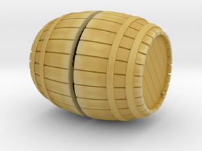 1/72nd (20 mm) scale wooden barrel in Tan Fine Detail Plastic
