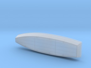 1/56th small wooden boat in Clear Ultra Fine Detail Plastic