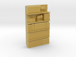 1/56th (28 mm) Bookshelf Insert 02 in Tan Fine Detail Plastic