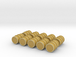 1/72nd Scale Oildrums (10 pieces) in Tan Fine Detail Plastic