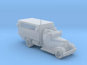 1930s Custom Riot Wagon 1:160 scale. in Clear Ultra Fine Detail Plastic