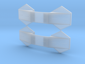 1/285th scale Bridge set (2 pieces) in Clear Ultra Fine Detail Plastic