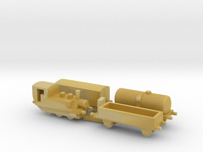 1/1200th scale train set I (4 pieces) in Tan Fine Detail Plastic