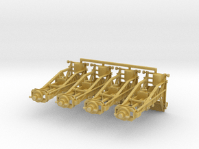 1/87th (H0) scale Wagon Lifting Jacks (4 pcs) in Tan Fine Detail Plastic