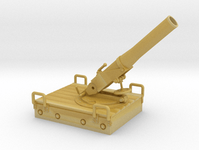 1/35th scale 18M 14cm mortar with base in Tan Fine Detail Plastic