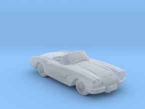 1957 Corvette (Lucifer) 1:160 scale  in Clear Ultra Fine Detail Plastic