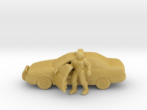 RC 1986 Ford Taurus ver.2 1:160 scale in Tan Fine Detail Plastic