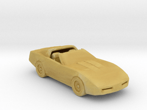 AT 1984 Chevrolet Corvette 1:160 scale in Tan Fine Detail Plastic