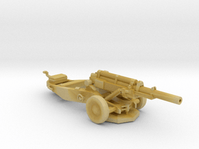 M102 105 mm Howitzer firing  1:160 scale in Tan Fine Detail Plastic