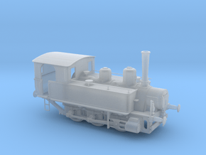 1/87th (H0) scale MAV 377 class steam locomotive in Clear Ultra Fine Detail Plastic