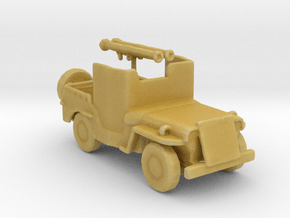 Gun Jeep V1 1:160 Scale in Tan Fine Detail Plastic