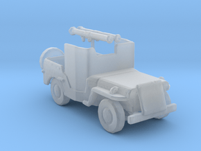 Gun Jeep V1 1:160 Scale in Clear Ultra Fine Detail Plastic