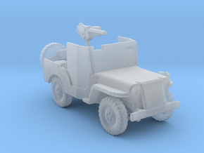 Gun Jeep V2 1:160 Scale in Clear Ultra Fine Detail Plastic