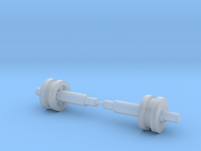 Gyrotron Drive Shafts in Clear Ultra Fine Detail Plastic