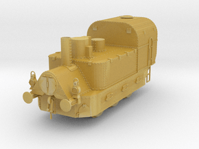 1/35th scale Armoured Steam Locomotive in Tan Fine Detail Plastic