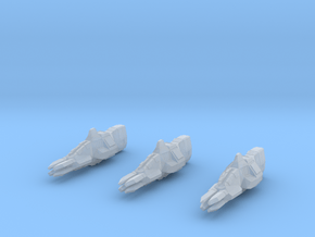 Taiidan "Sajuuk Cor" Ion Cannon Frigates (3) in Clear Ultra Fine Detail Plastic