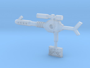 Blaster Action Master Rifle in Clear Ultra Fine Detail Plastic