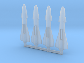 Blaster Missiles in Clear Ultra Fine Detail Plastic