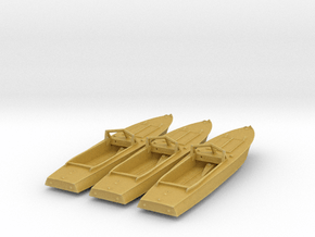 1/100th (15 mm) PG-117 motor boat x3 in Tan Fine Detail Plastic