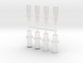 Alphatron Short Peg Unit in Clear Ultra Fine Detail Plastic