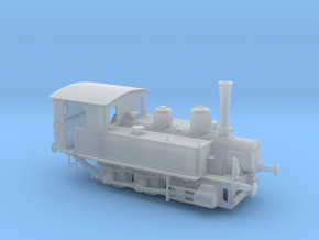 1/56th scale MAV 377 class steam locomotive in Clear Ultra Fine Detail Plastic