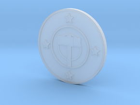 Iron Society Coin in Clear Ultra Fine Detail Plastic
