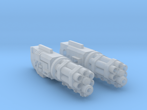 Razorhog Attack Cannons in Clear Ultra Fine Detail Plastic