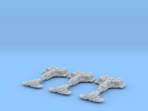 Defender Frigates (3) in Clear Ultra Fine Detail Plastic