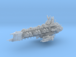 Apocalyptic Battleship in Clear Ultra Fine Detail Plastic