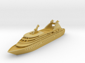 Miniature Seabourn Legend Ship (Star Legend) -10cm in Tan Fine Detail Plastic