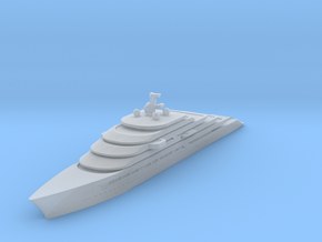 Miniature Gleam Project Super Yacht - Nauta Design in Clear Ultra Fine Detail Plastic