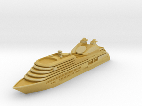 Miniature Seabourn Odessey - 10cm in Tan Fine Detail Plastic