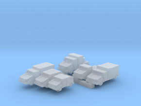 Mantis Small Light Vehicles (Enlarged +25%) in Clear Ultra Fine Detail Plastic