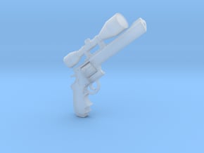 1:6 Miniature Dan Wesson 8 In Pistol in Clear Ultra Fine Detail Plastic