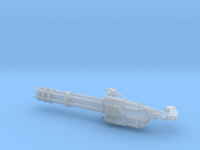 Miniature Gatling Gun - 10cm in Clear Ultra Fine Detail Plastic