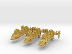 Cargo Ships (3) in Tan Fine Detail Plastic