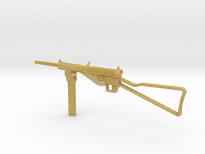 1:6 Miniature MP 3008 Gun in Tan Fine Detail Plastic