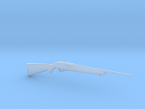 1:6 Miniature Ruger 10/22 Gun in Clear Ultra Fine Detail Plastic