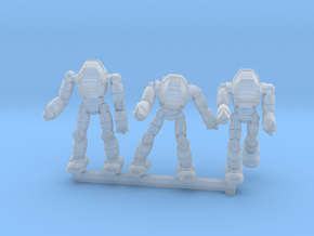 Neo Battlesuit Squad in Clear Ultra Fine Detail Plastic
