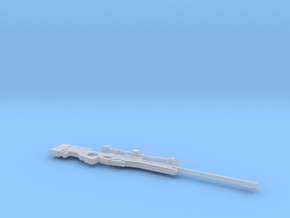 1:12 Miniature Arctic Warfare Magnum Sniper Rifle in Clear Ultra Fine Detail Plastic