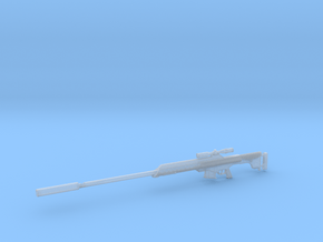 1:12 AS50 Sniper Rifle in Clear Ultra Fine Detail Plastic